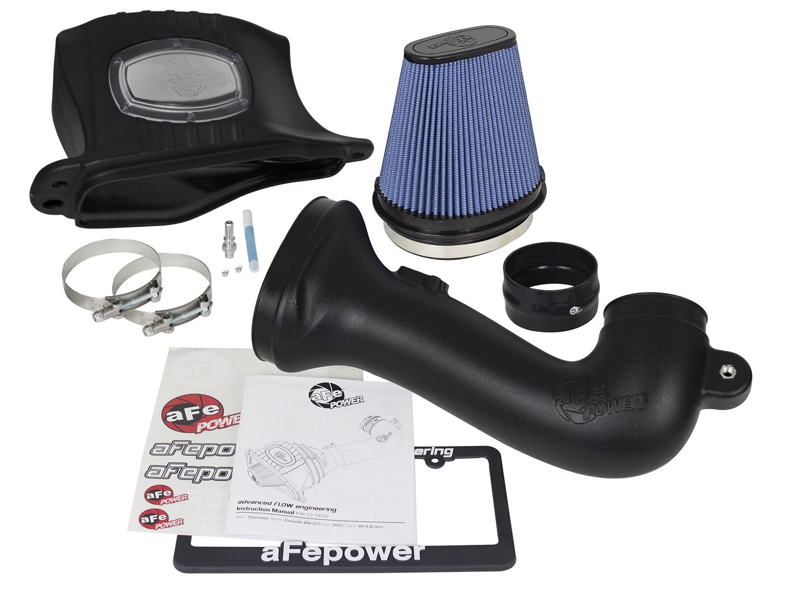2015-2019 Chevrolet Corvette Z06 LT4 Supercharged V8 6.2L Momentum Cold Air Intake System w/Pro 5R Filter Media