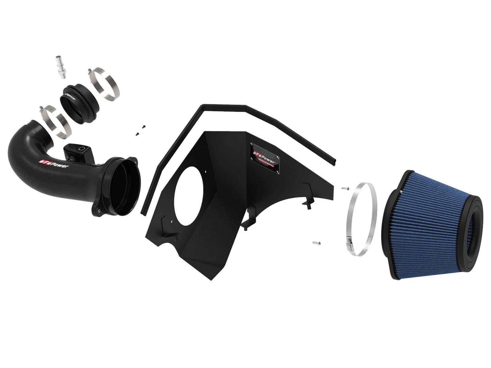 2016-2022 Chevrolet Camaro SS V8 6.2L Track Series Carbon Fiber Cold Air Intake System w/Pro 5R Filter