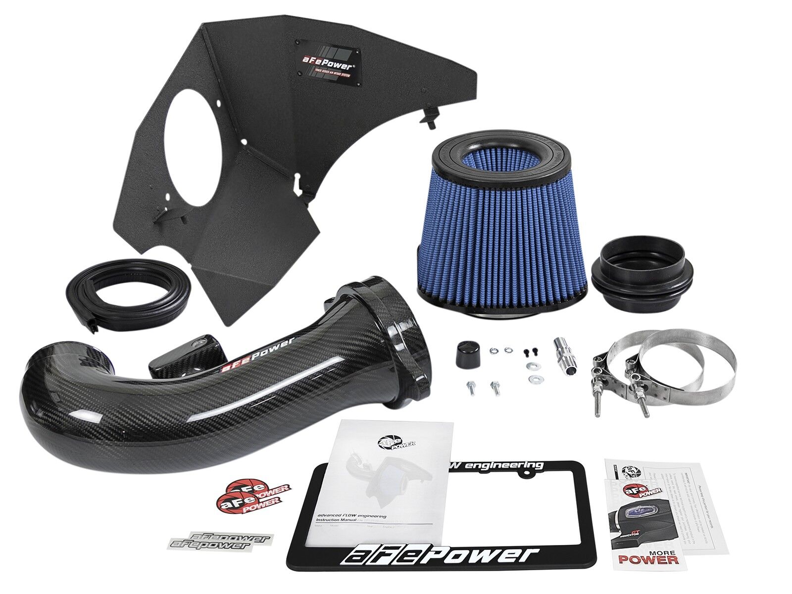 2016-2022 Chevrolet Camaro SS V8 6.2L Track Series Carbon Fiber Cold Air Intake System w/Pro 5R Filter