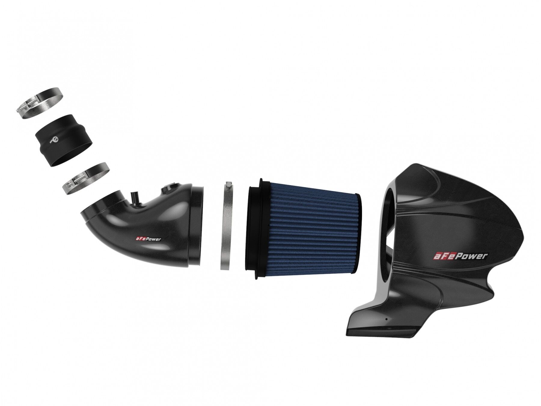 2012-2019 Jeep Grand Cherokee SRT HEMI/SRT HEMI V8 6.4L Black Series Carbon Fiber Cold Air Intake System w/Pro 5R Filter