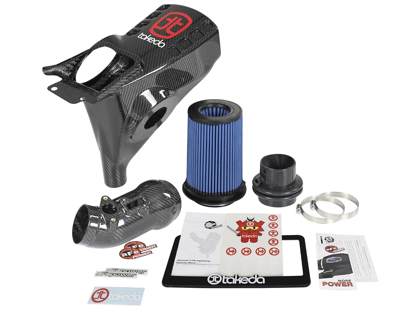 2017-2019 Honda Civic Type-R 2.0L Takeda Black Series Momentum Carbon Fiber Cold Air Intake System w/Pro 5R Filter Media