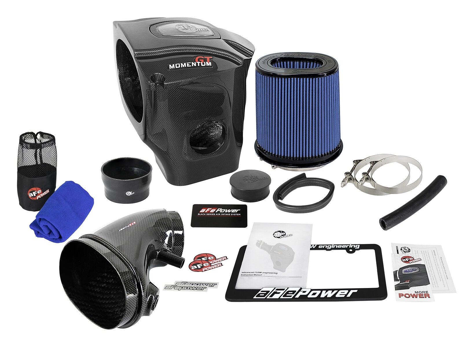 2011-2019 Dodge Charger SRT8/SRT8 Super Bee/SRT 392/R/T Scat Pack/Daytona 392 V8 6.4L Black Series Carbon Fiber Cold Air Intake System w/Pro 5R Filter