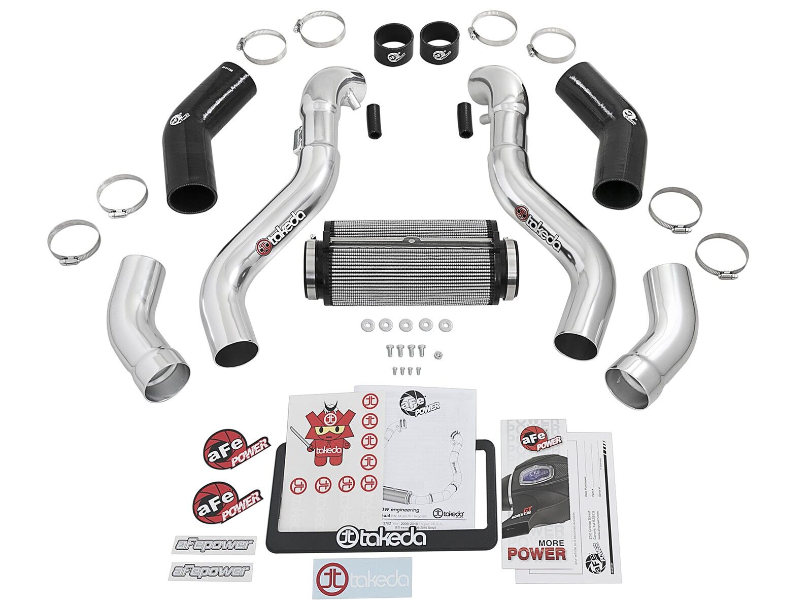 2009-2019 Nissan 370z Z34 Coupe/Roadster/Black ED/NISMO V6 3.7L Takeda Attack Stage-2 Pro Cold Air Intake System w/DRY S Filter Media