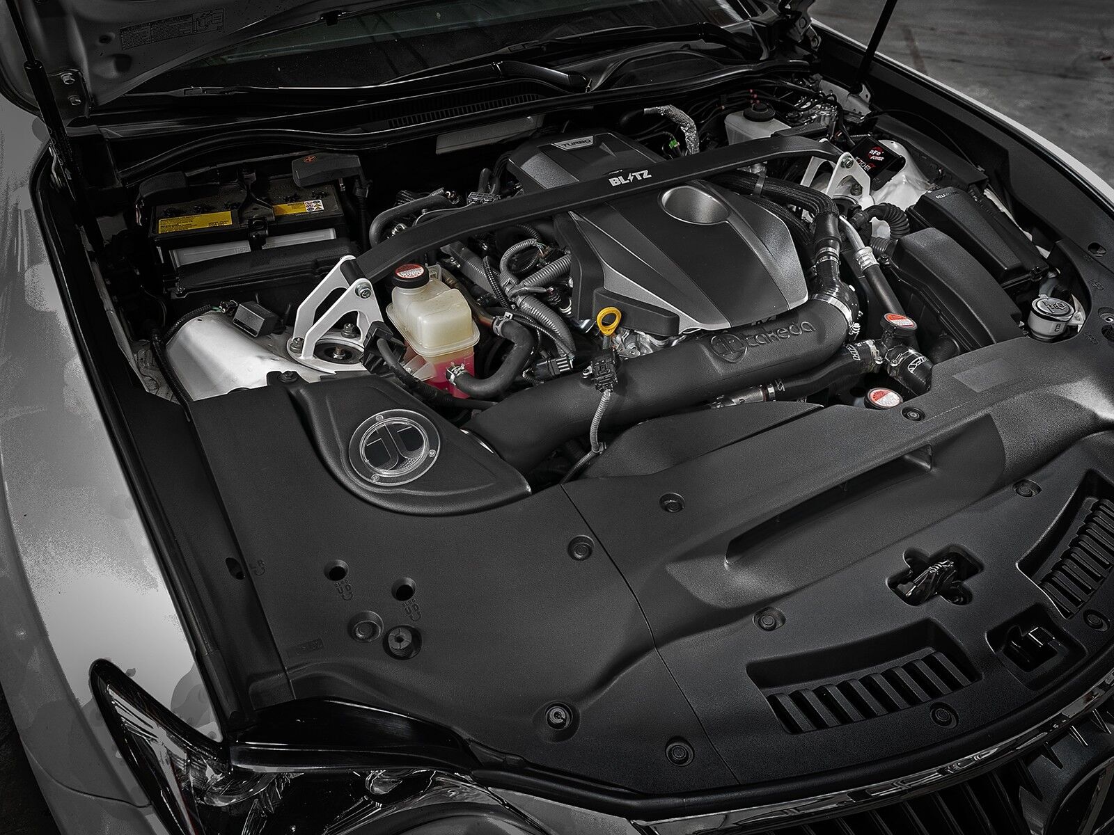 2018-2019 Lexus RC300 ASC10 Turbo Base/F-Sport 2.0L Takeda Momentum Cold Air Intake System - Polished w/Pro DRY S Filter Media