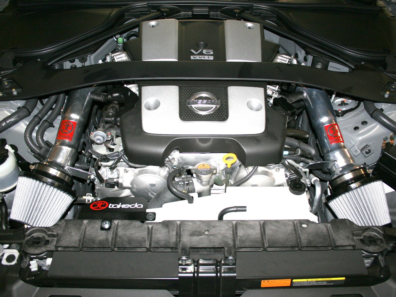 2009-2019 Nissan 370z Z34 Coupe/Roadster/Black ED/NISMO V6 3.7L Takeda Stage-2 Cold Air Intake System w/Pro DRY S Filter Media