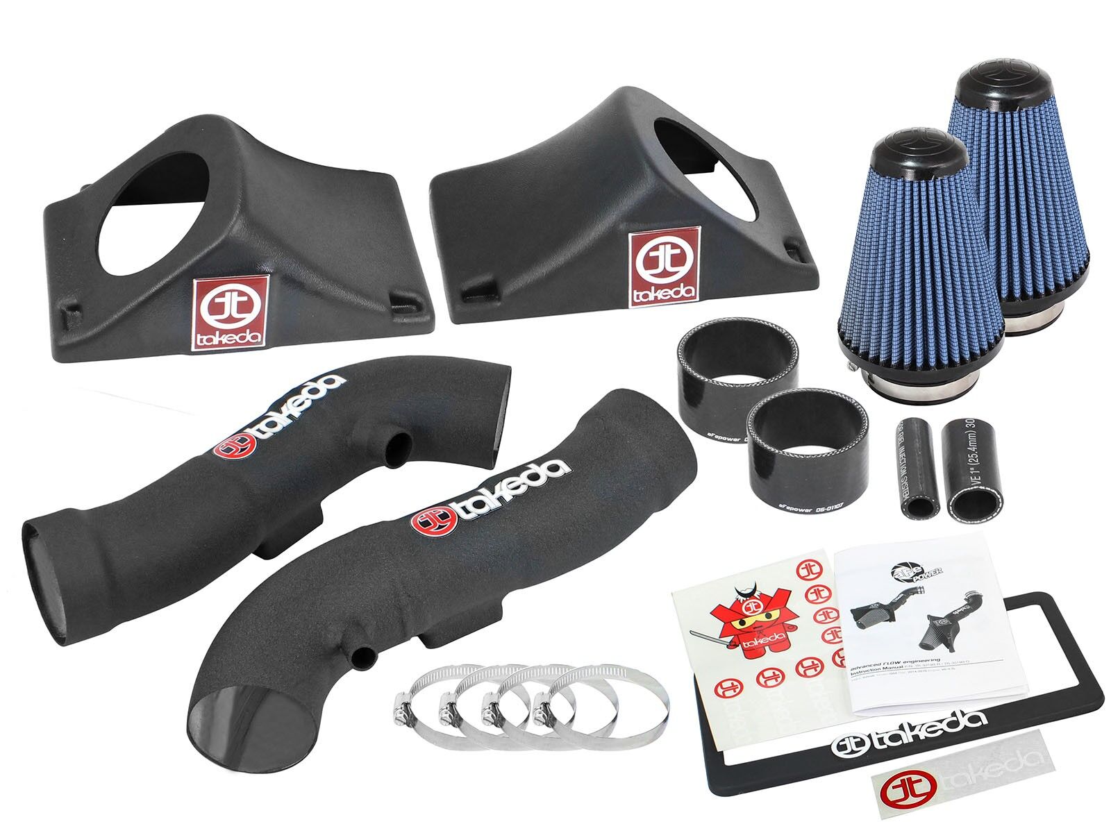 2014-2015 Infiniti Q50 V37 Hybrid V6 3.5L Takeda Stage-2 Cold Air Intake System w/Pro 5R Filter Media