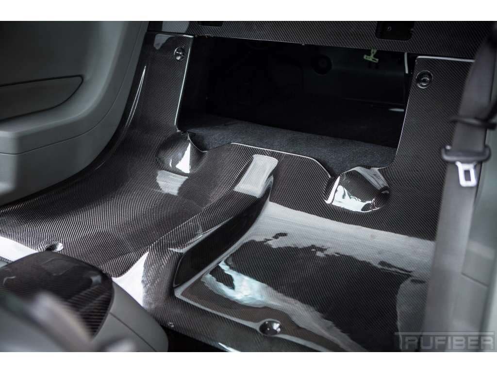 2005-2009 Ford Mustang Coupe Carbon Fiber B-Style Rear Seat Delete