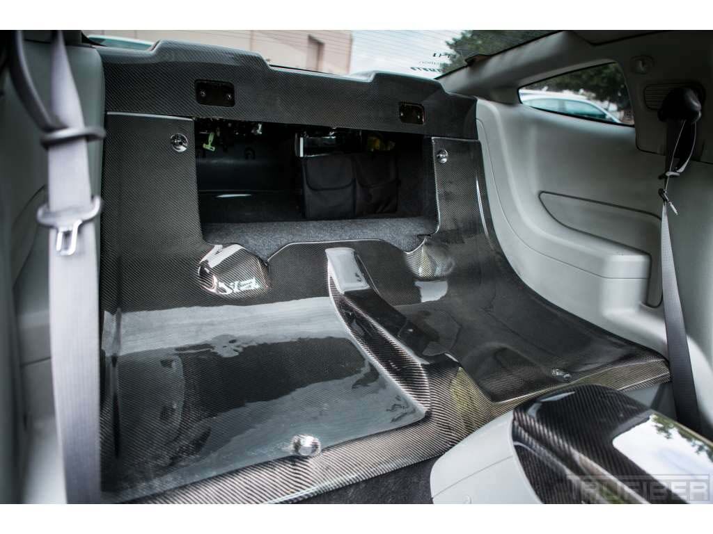 2005-2009 Ford Mustang Coupe Carbon Fiber B-Style Rear Seat Delete