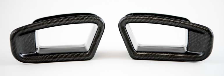 2015-2016 Ford Mustang Carbon Fiber Recaro Seat Inserts 2PC - TC010-LG275