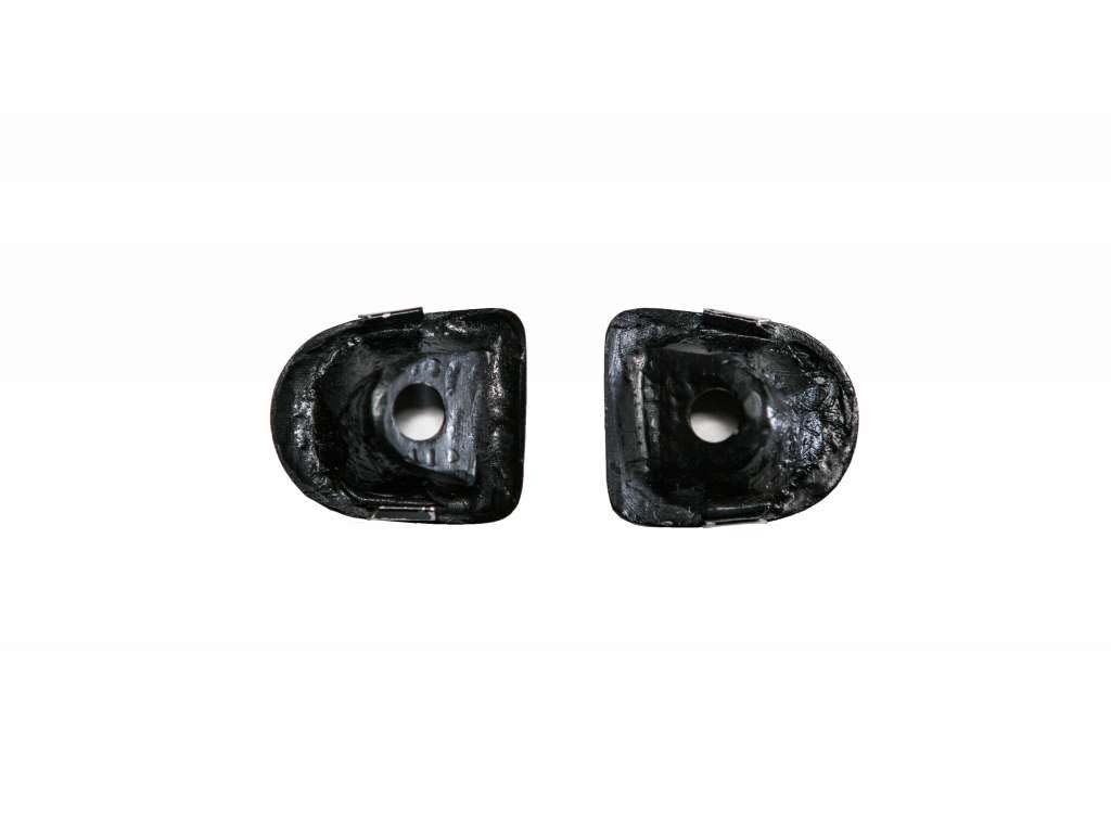 2005-2014 Ford Mustang Carbon Fiber OEM Door Lock Inserts - Pair