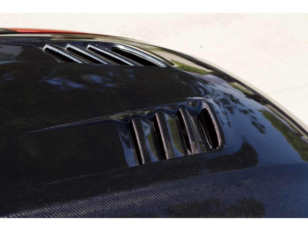 1999-2004 Ford Mustang A70 Functional Heat Extractor Carbon Fiber Hood