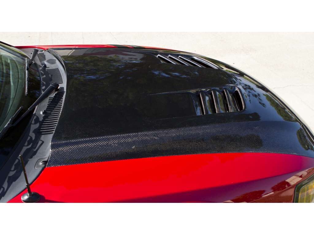 1999-2004 Ford Mustang A70 Functional Heat Extractor Carbon Fiber Hood