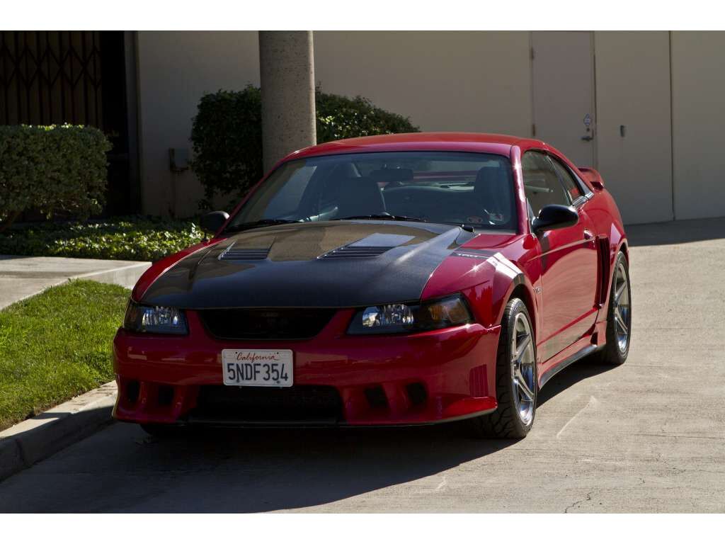 1999-2004 Ford Mustang A70 Functional Heat Extractor Carbon Fiber Hood