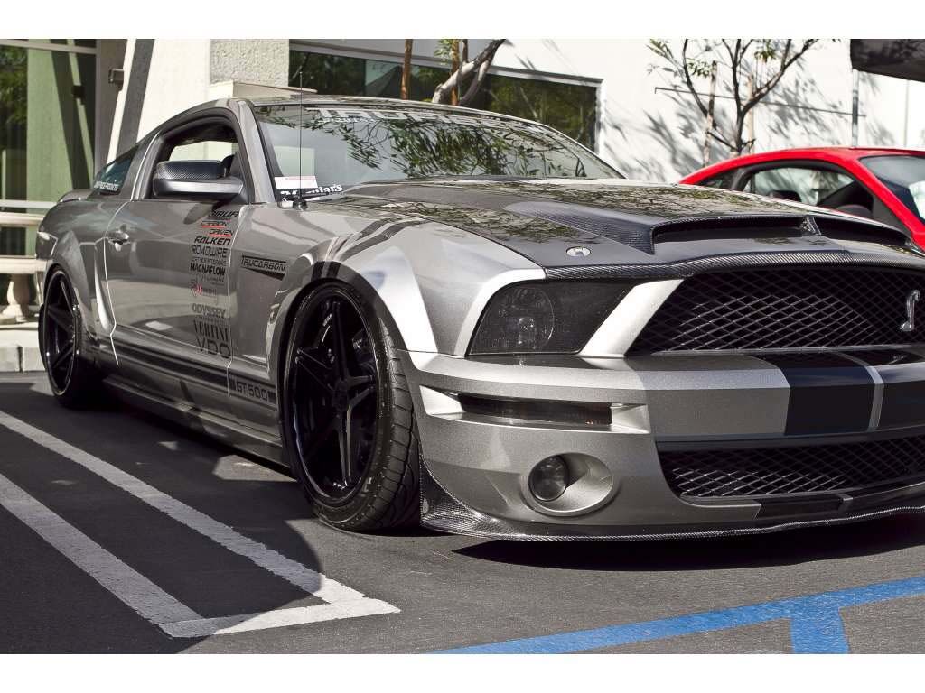 2005-2009 Ford Mustang GT500 Carbon Fiber Front Bumper Lip Spoiler