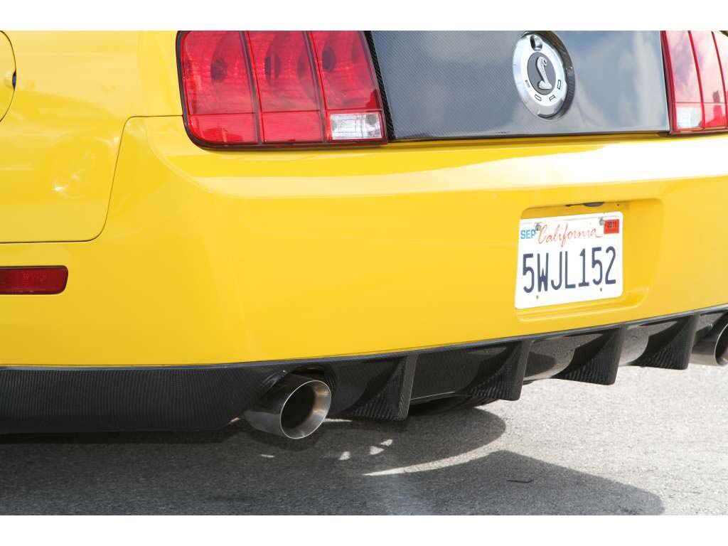 2007-2009 Ford Mustang GT500 Carbon Fiber Rear Diffuser Cover