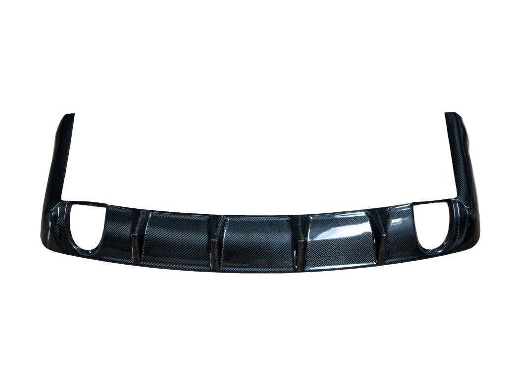 2007-2009 Ford Mustang GT500 Carbon Fiber Rear Diffuser Cover - TC10024-LG62KR