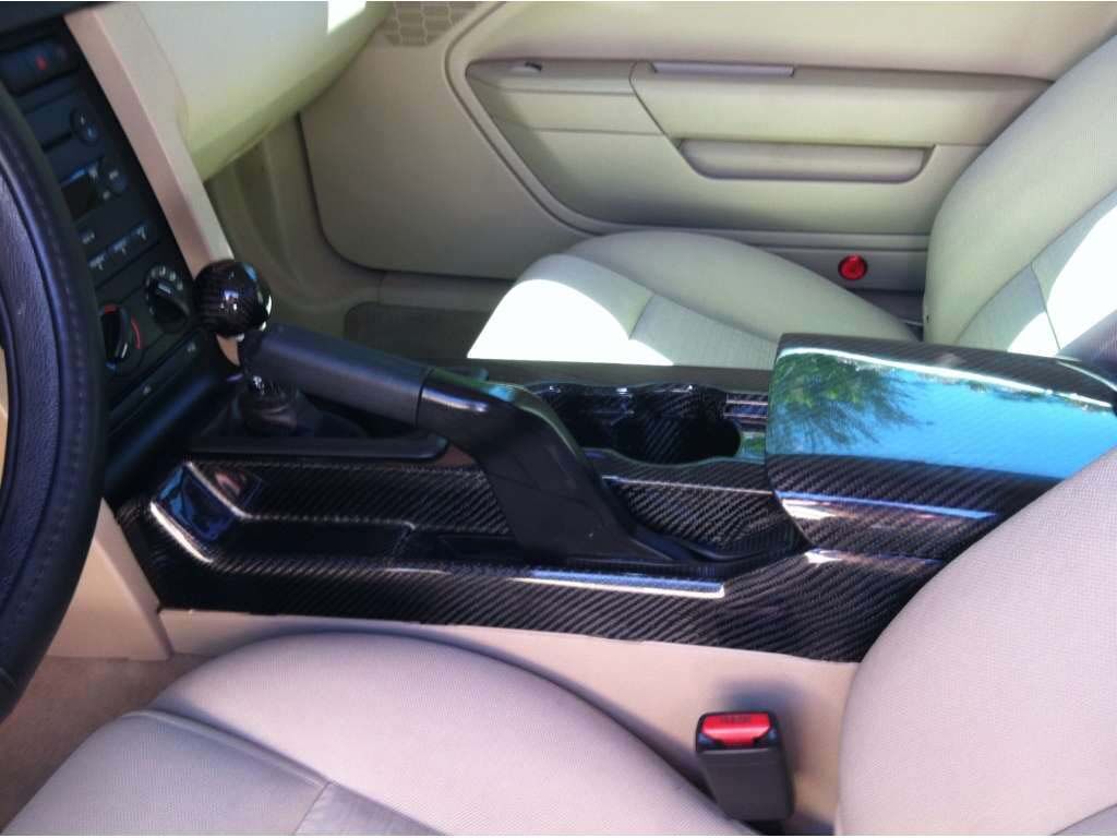 2005-2009 Ford Mustang Carbon Fiber OEM Center Console