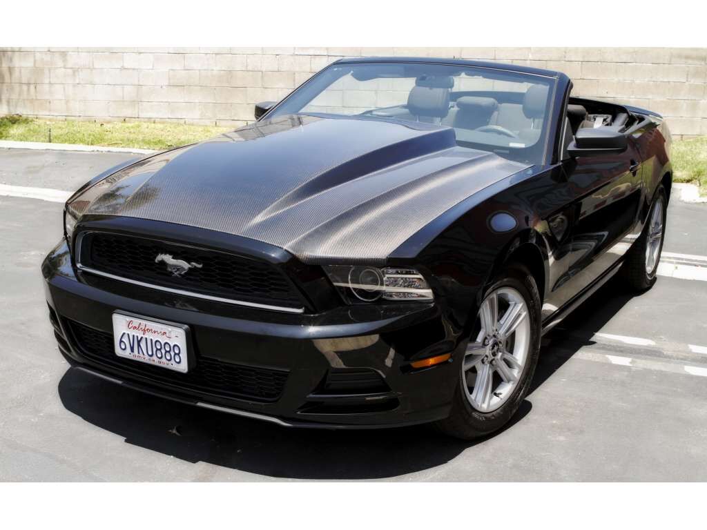 2010-2014 Ford Mustang GT500 3" Cowl Functional Heat Extractor Carbon Fiber Hood