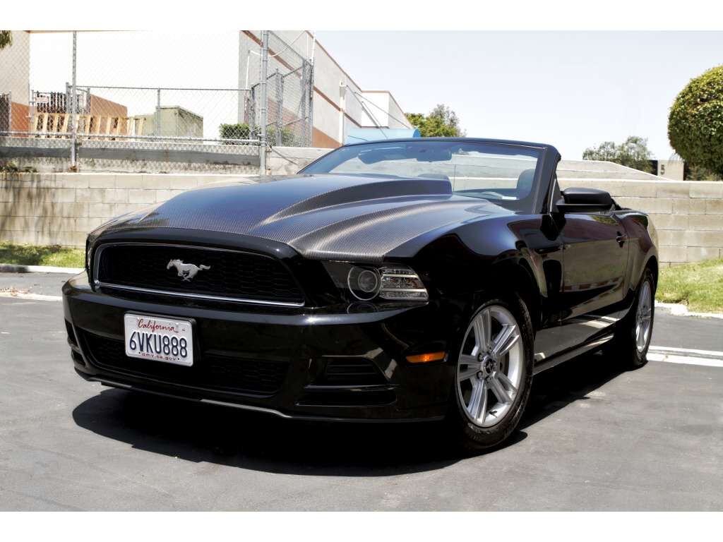 2010-2014 Ford Mustang GT500 3" Cowl Functional Heat Extractor Carbon Fiber Hood