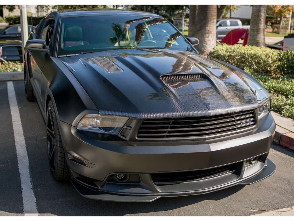 2010-2012 Ford Mustang A61 Functional Ram Air Carbon Fiber Hood