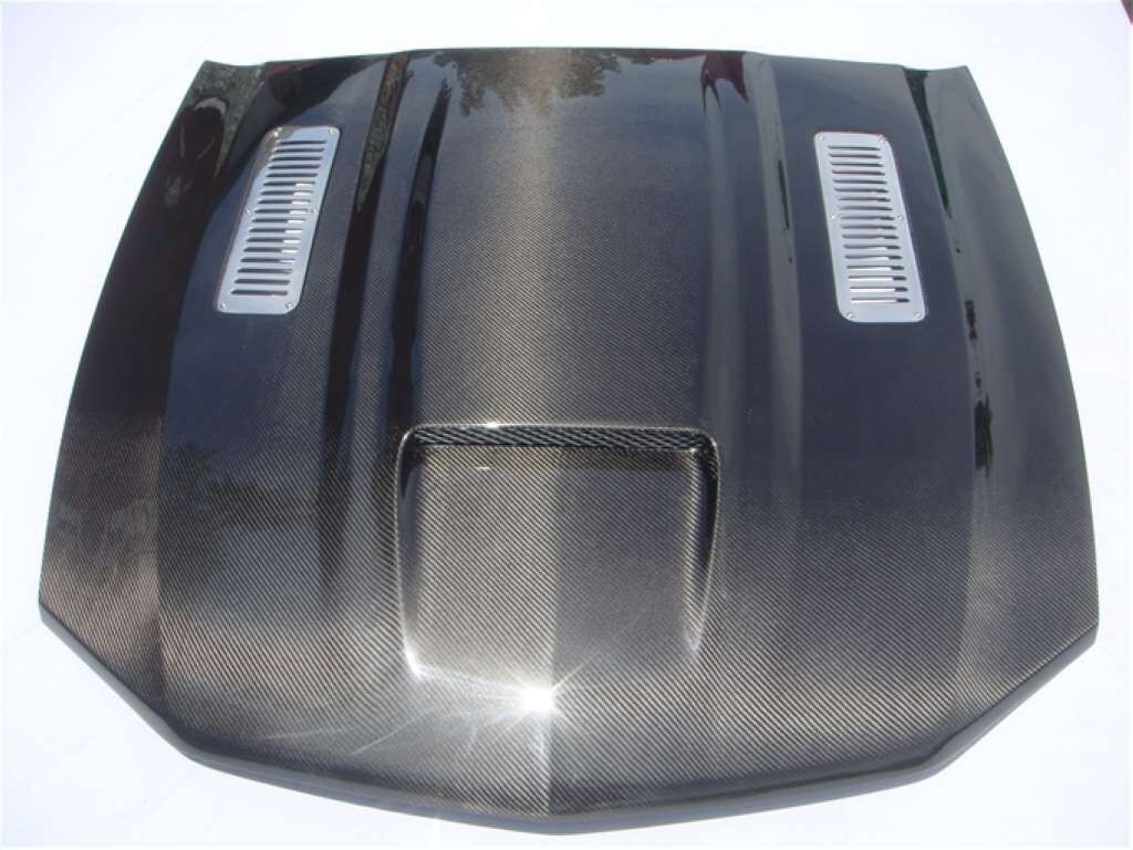 2010-2012 Ford Mustang A61 Functional Ram Air Carbon Fiber Hood - TC10025-A61