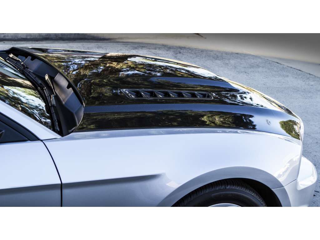 2013-2014 Ford Mustang V6/GT A72 Dual-Functional Ram Air Carbon Fiber Hood