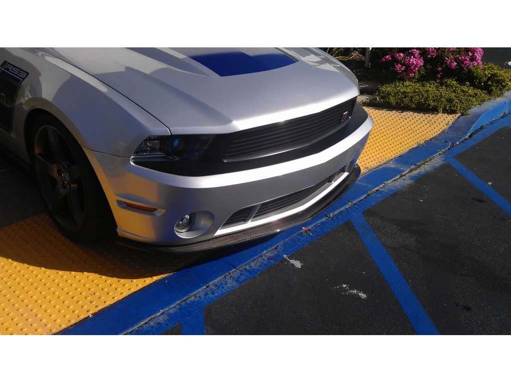 2010-2012 Ford Mustang Roush Carbon Fiber Front Bumper Lip Spoiler