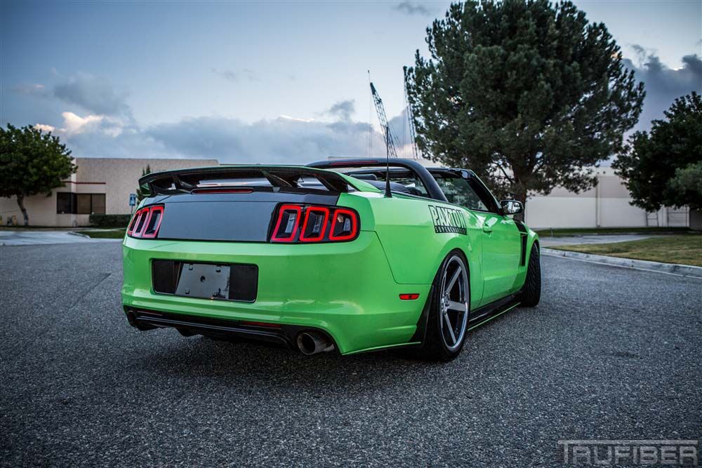 2013-2014 Ford Mustang Boss Carbon Fiber Rear Diffuser