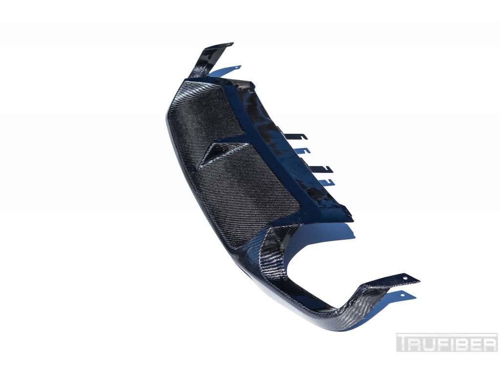 2013-2014 Ford Mustang Boss/GT500 Carbon Fiber Quad-Tip Rear Diffuser