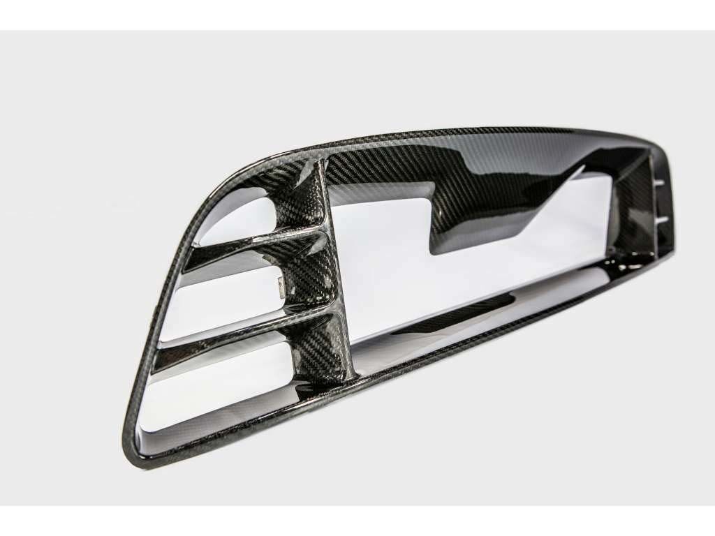 2013-2014 Ford Mustang GT Carbon Fiber Front Bumper Upper Insert - TC10025-LG203