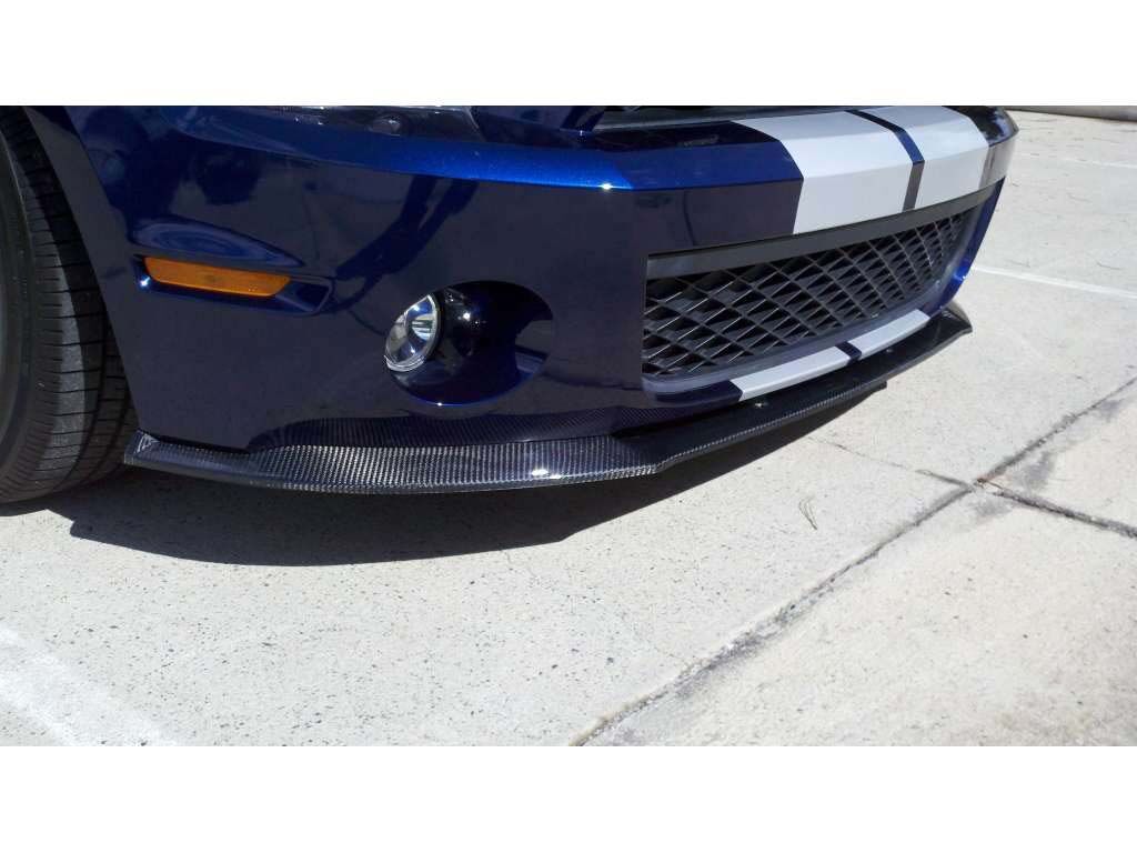 2010-2014 Ford Mustang GT500 Carbon Fiber OEM Style Front Bumper Lip Spoiler