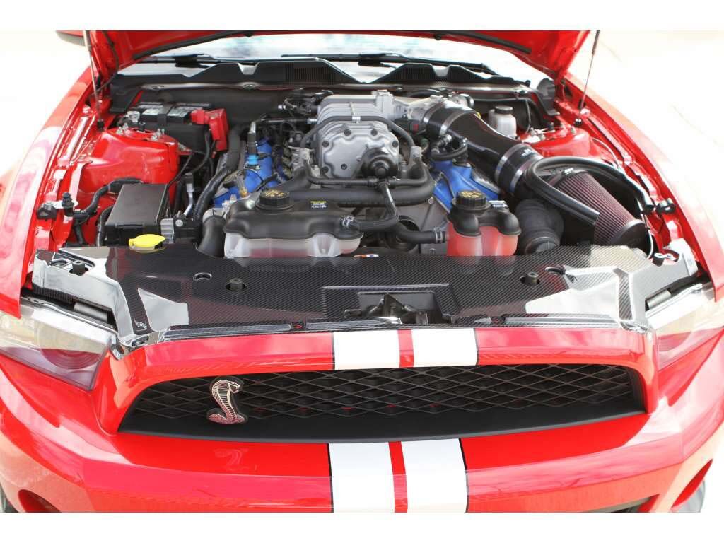 2010-2014 Ford Mustang GT500 Carbon Fiber OEM Radiator Cover