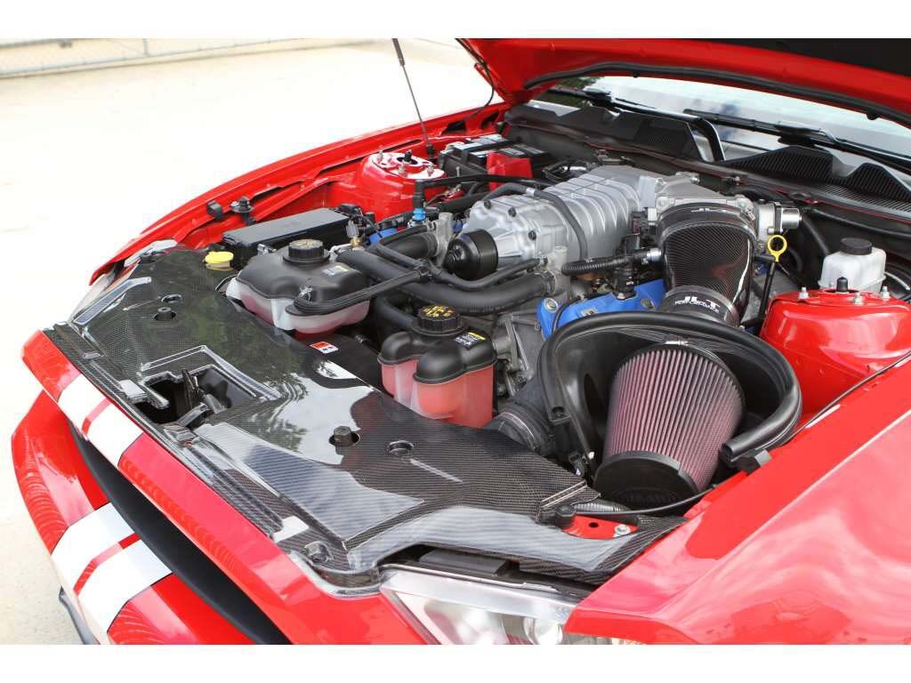 2010-2014 Ford Mustang GT500 Carbon Fiber OEM OEM Radiator Cover - TC10025-LG46K