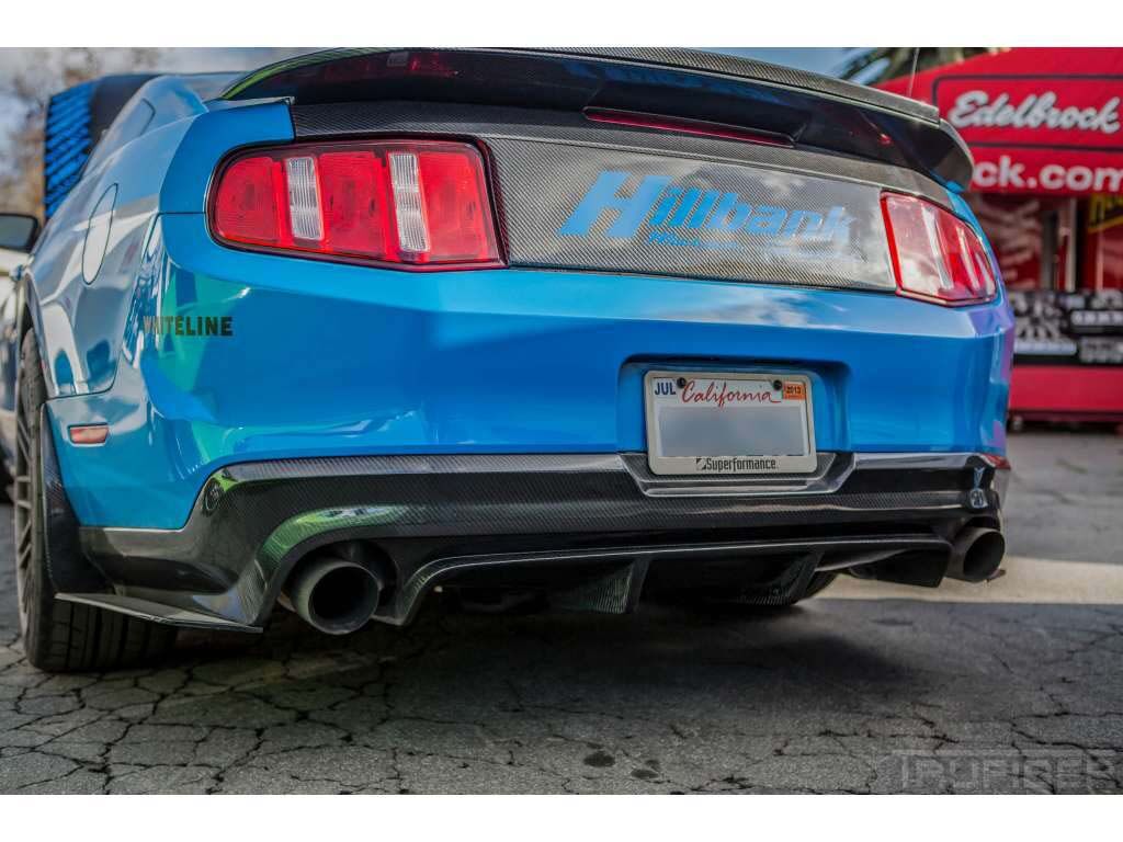 2010-2012 Ford Mustang V6/GT/GT500 Carbon Fiber Rear Diffuser