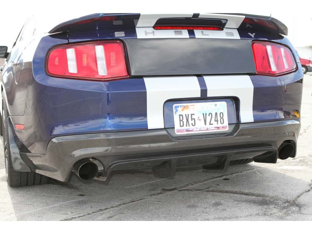 2010-2012 Ford Mustang V6/GT/GT500 Carbon Fiber Rear Diffuser