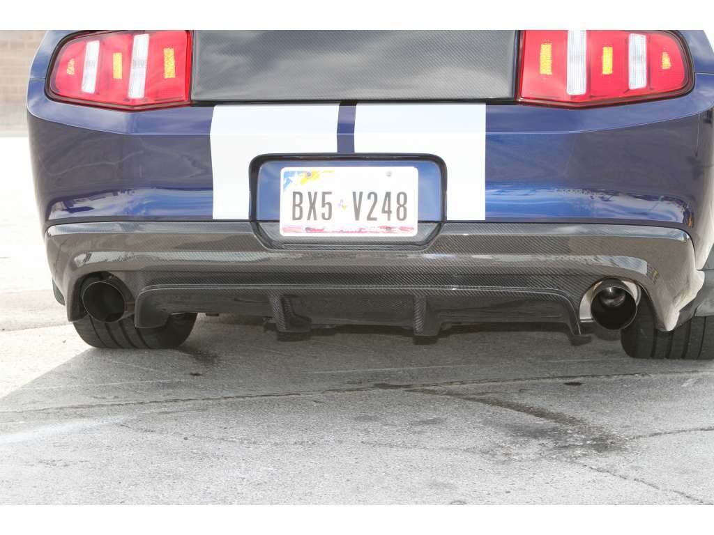 2010-2012 Ford Mustang V6/GT/GT500 Carbon Fiber Rear Diffuser