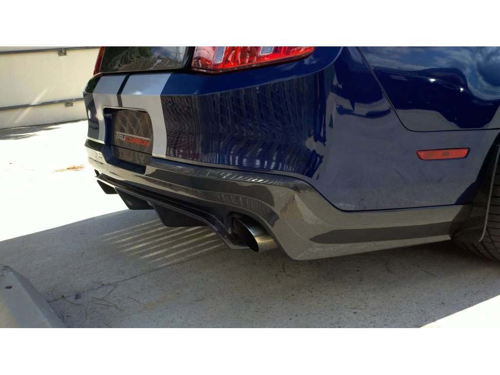 2010-2012 Ford Mustang V6/GT/GT500 Carbon Fiber Rear Diffuser