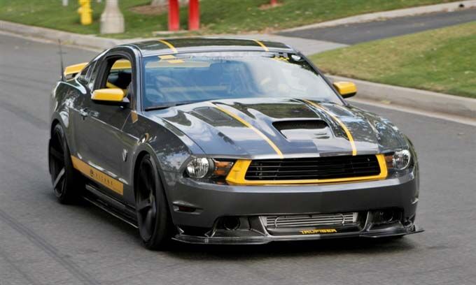 2010-2012 Ford Mustang GT Carbon Fiber Front Bumper Lip Spoiler
