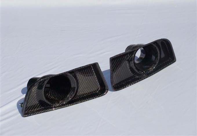 2010-2012 Ford Mustang GT Carbon Fiber Front Bumper Lip Spoiler - TC10025-LG68