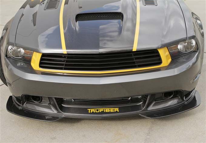 2010-2012 Ford Mustang GT Carbon Fiber Front Bumper Lip Spoiler