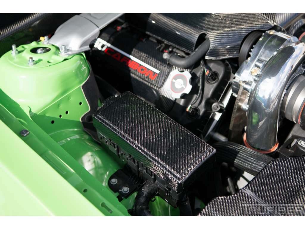 2010-2014 Ford Mustang Carbon Fiber Fuse Box Cover - TC10025-LG89