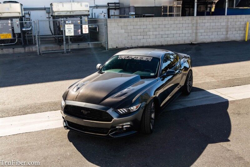 2015-2017 Ford Mustang Ecoboost/V6/GT 3" Cowl Functional Heat Extractor Carbon Fiber Hood