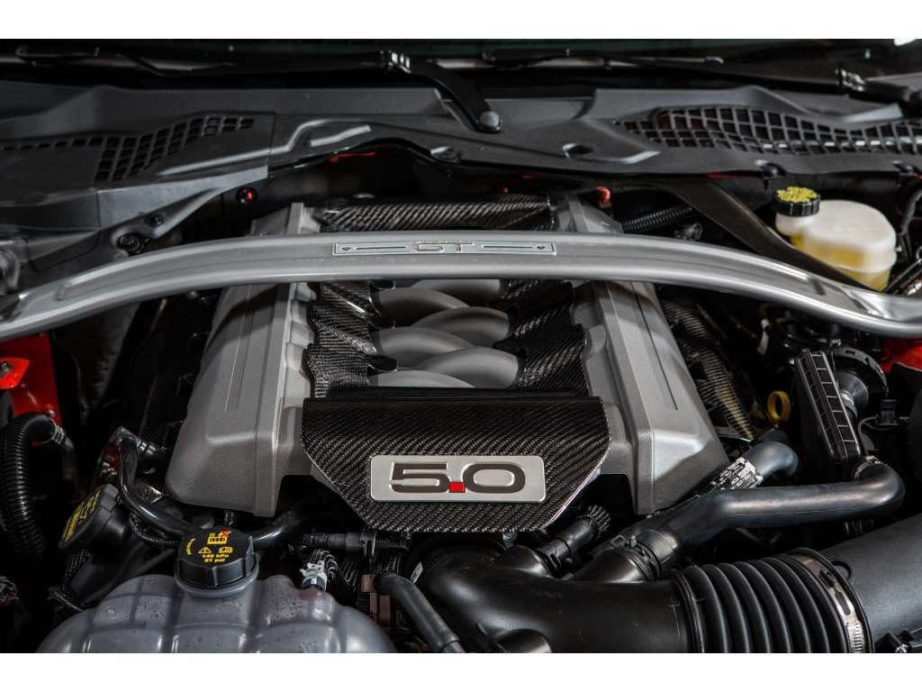 2015-2017 Ford Mustang GT 5.0L Carbon Fiber OEM Engine Cover Insert