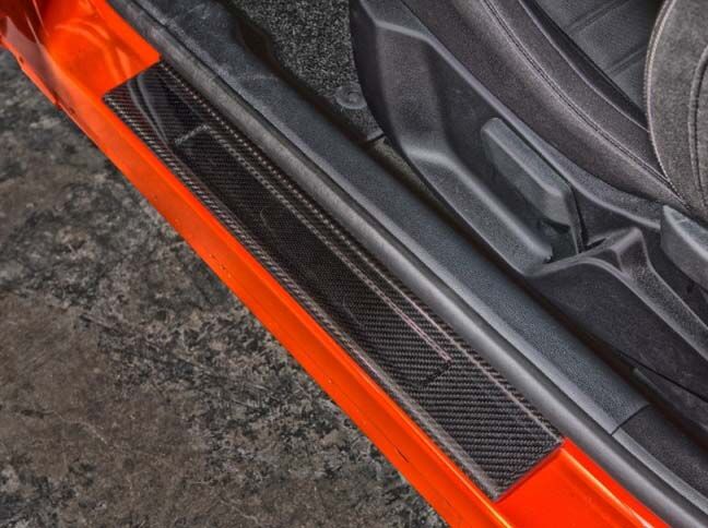 2015-2023 Ford Mustang V6/GT/Ecoboost Carbon Fiber Door Sills 2PC