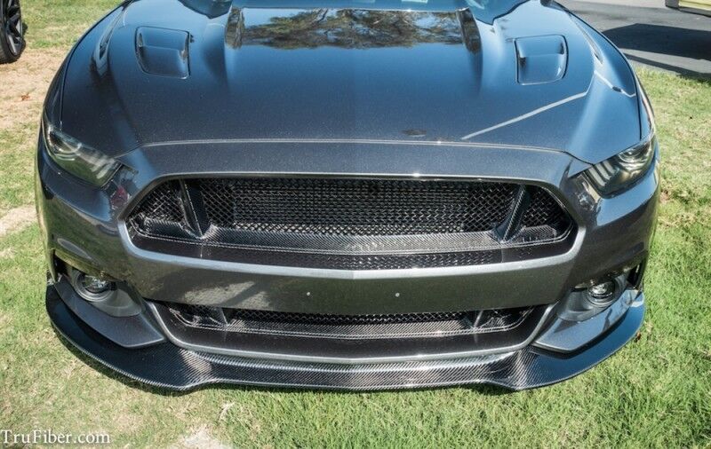 2015-2017 Ford Mustang LG255 Carbon Fiber Front Lip Spoiler