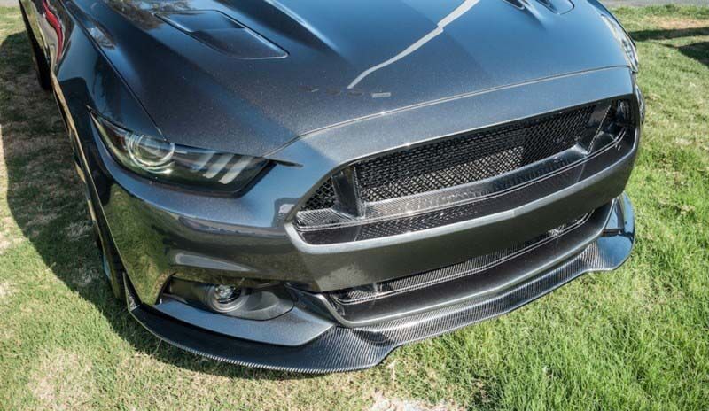 2015-2017 Ford Mustang LG255 Carbon Fiber Front Lip Spoiler