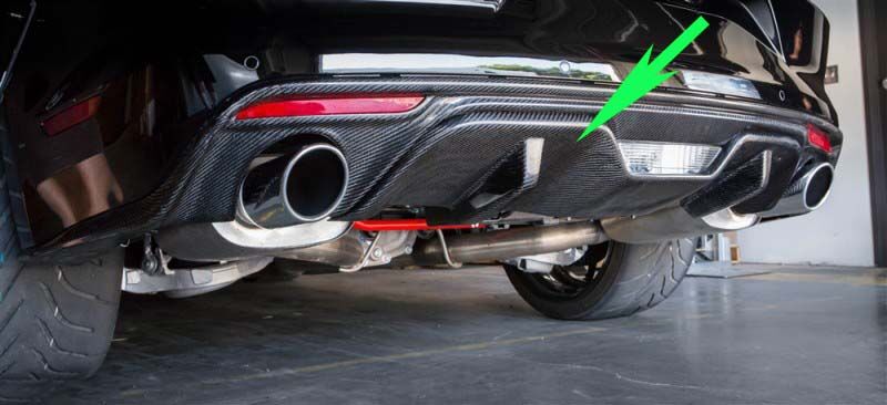 2015-2017 Ford Mustang Premium Carbon Fiber Rear Diffuser