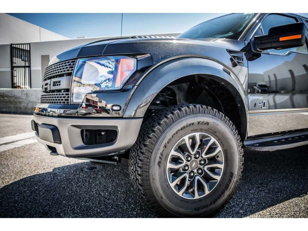 2013-2014 Ford F-150 Raptor Carbon Fiber OEM Front Fender Flares