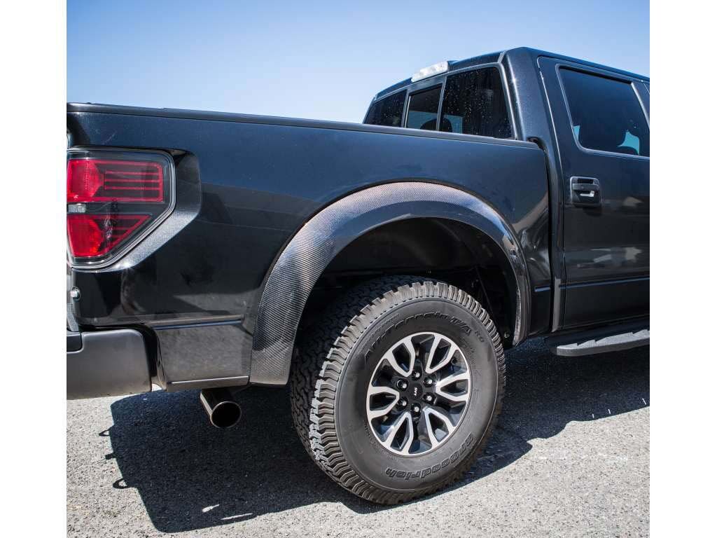 2013-2014 Ford F-150 Raptor Carbon Fiber OEM OEM Rear Fender Flares