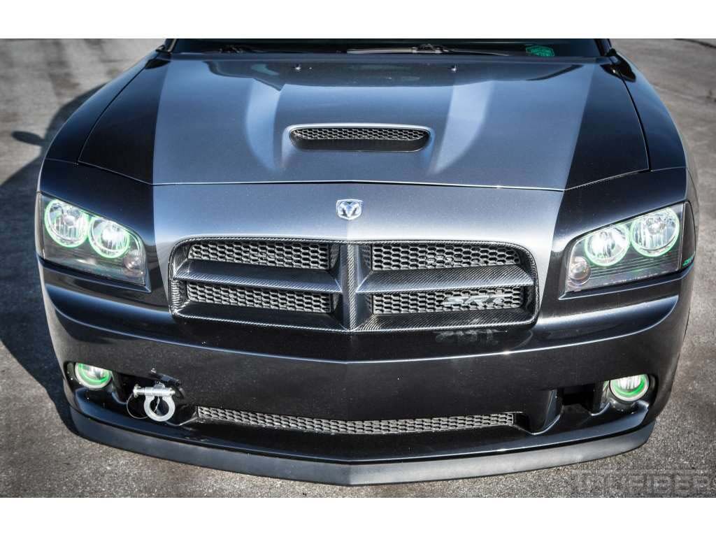 2005-2010 Dodge Charger Carbon Fiber OEM Front Bumper Grill